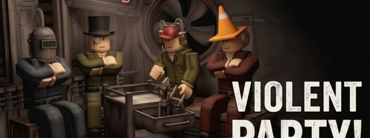 Violent Party game — characters competing in minigames on Roblox